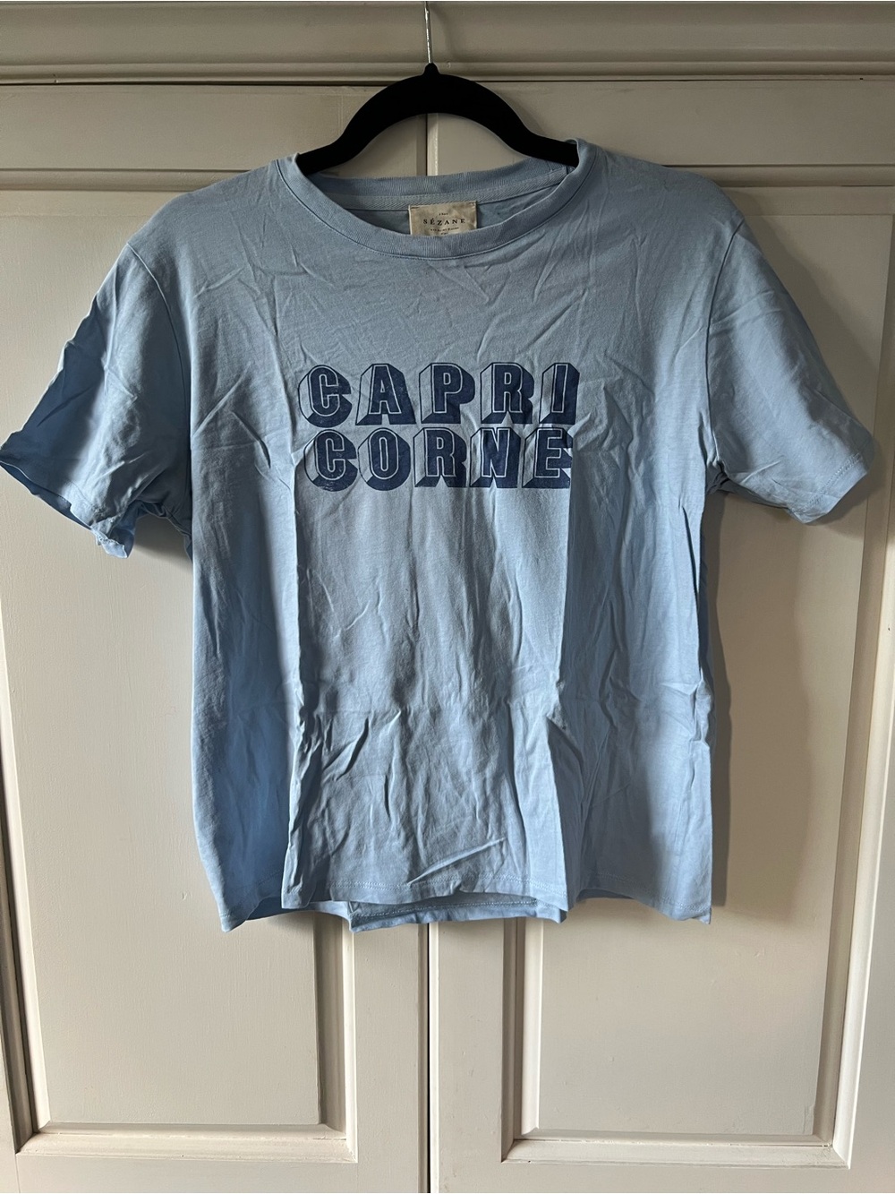 Sezane Horoscope Collection'CAPRI CORNE' Graphic Short Sleeve Tee, Size S